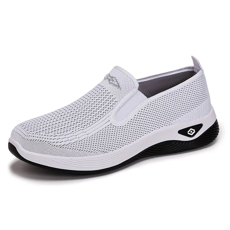 Women's Shoes Spring and Autumn New Mesh Breathable Casual Shoes Outdoor Lightweight Non-slip Wedge Heel Thick-soled Sneakers Pi-Mart