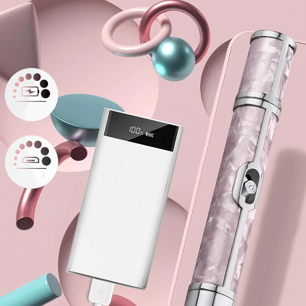 LINMANDA Rechargeable Electric Nail Grinder Nail Polishing Machine Portable Mini Electric Driil Pedicure Kit for Home Salon Tri Light Beauty