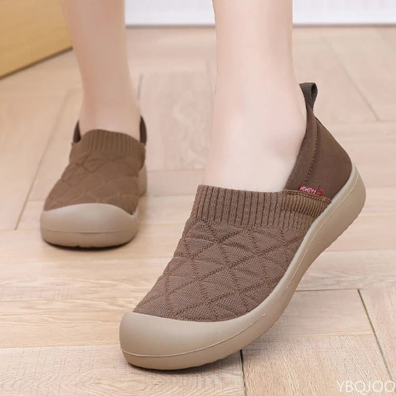 Spring and Autumn Fashion New Lightweight and Comfortable Women's Single Shoes with Soft Surface One Step Stepping Women's Shoes Pi-Mart