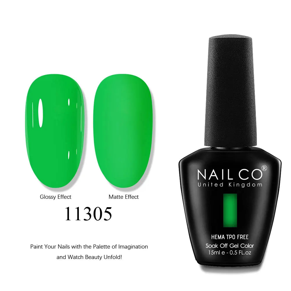 NAILCO 15ml Nails Art Gel Lack Polish Summer Hybrid Nail Varnish Manicure UV Top Coat Base HEMA TPO FREE Esmalte Nail Gel Polish Tri Light Beauty