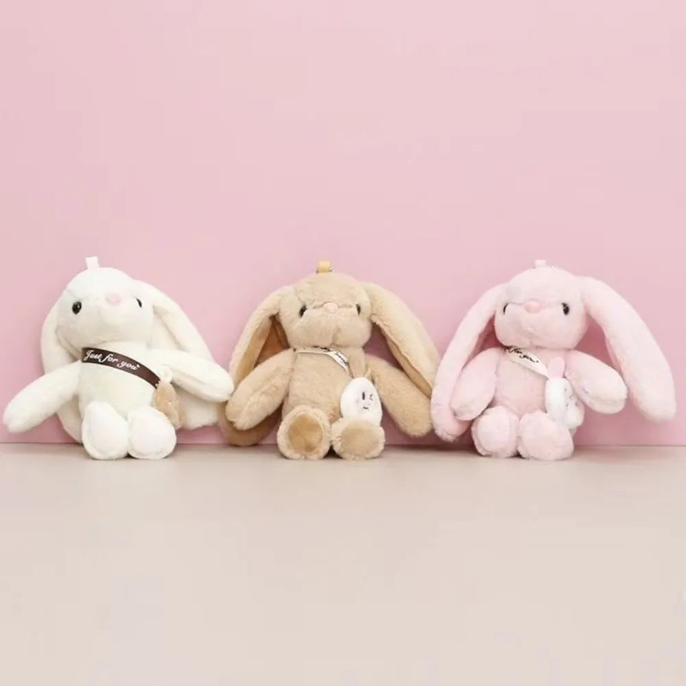 15cm Women's Rabbit Fur Keychain Bag Car Pendant Jewelry Decoration Fashionable Accessory for Bags And Gifts Pi-Mart