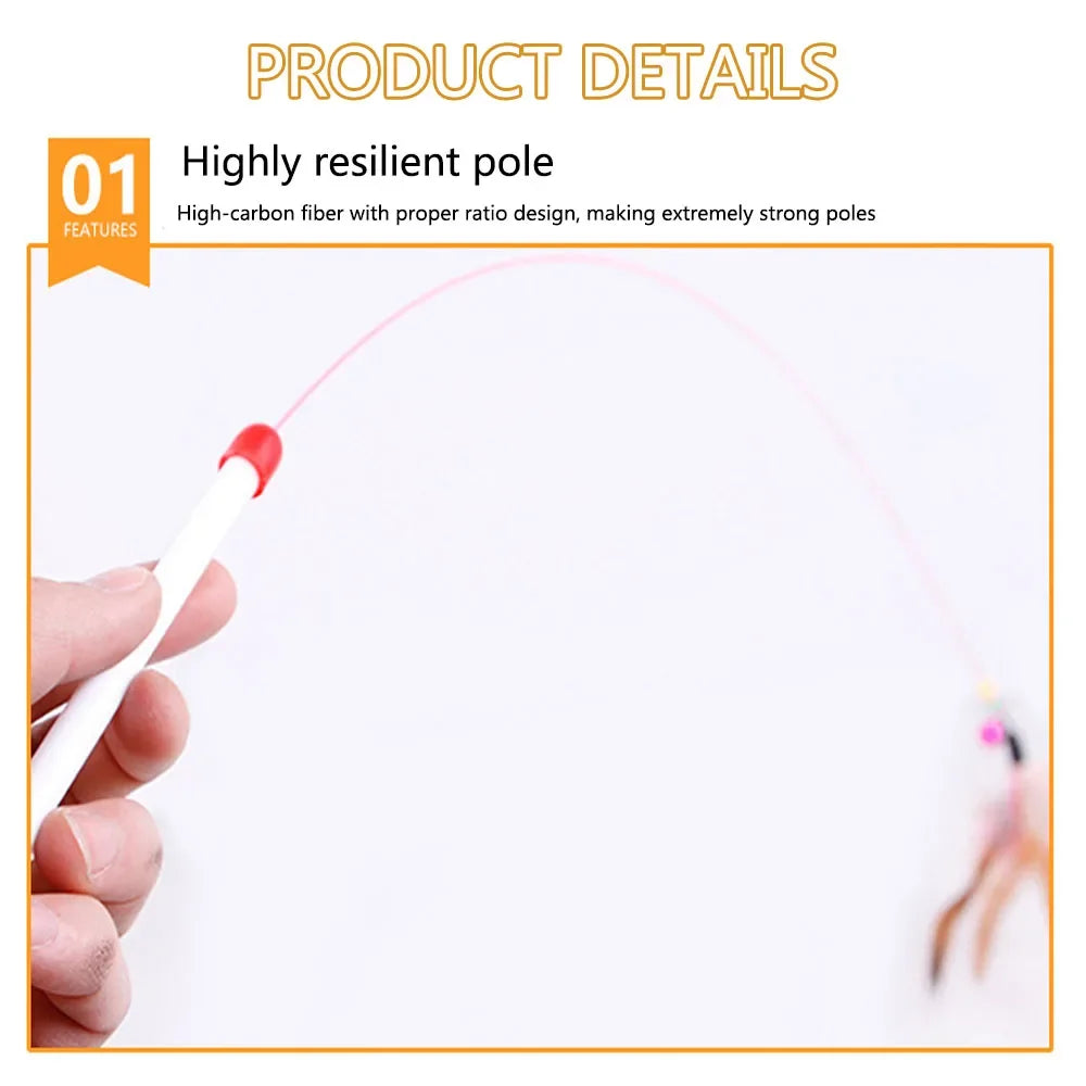 Kitten Toys Variety Pack-Pet Cat Toys Combination Set Cat Toy Funny Cat Stick Sisal Mouse Bell Ball Cat Supplies Pi-Mart
