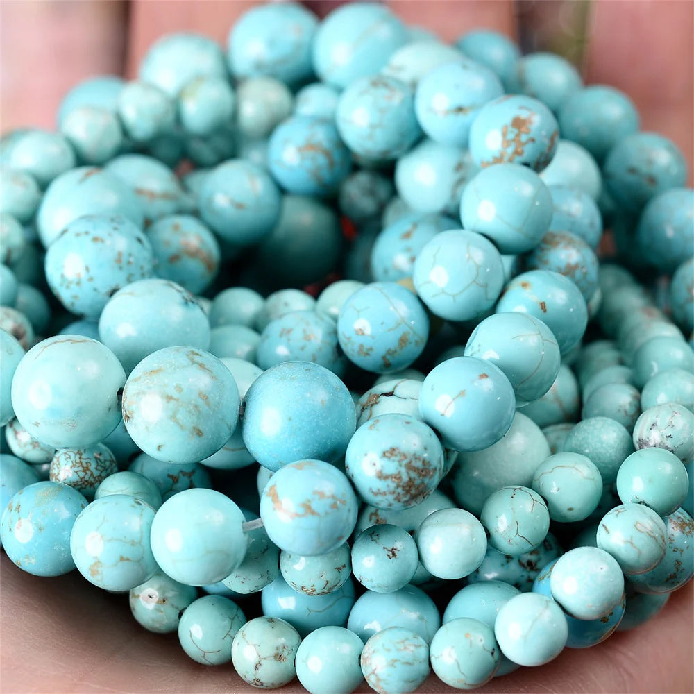 Natural Stone Beads Lava Jaspers Tiger Eye Quartz Agates Round Loose Beads for Jewelry Making DIY Bracelet Accessories 4-12MM Pi-Mart