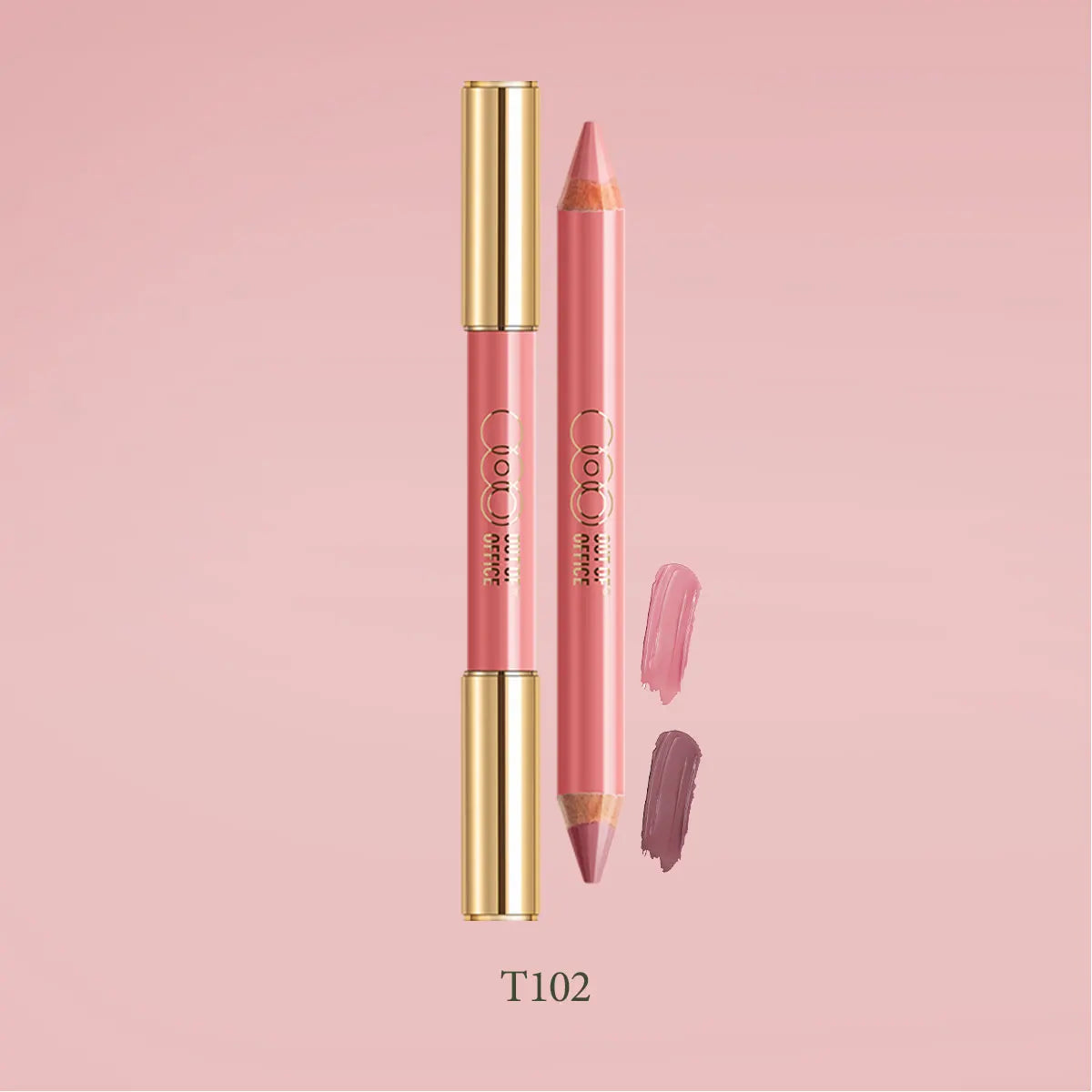 OUT OF OFFICE LUMEGLOW DUO PENCIL,Cheek&Multi-Use,Creamy Blendable,Buildable Color,Twist-Up Design,Luxury Makeup,Smooth Texture Pi-Mart