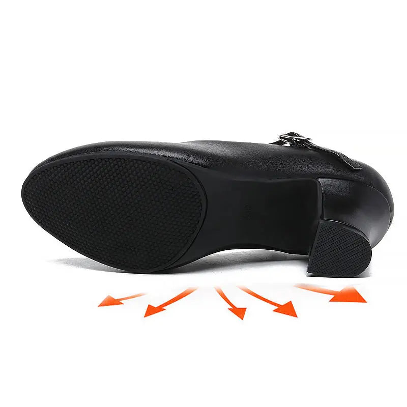 Flamenco Shoes Women Latin Salsa Dance Shoes Girls Heel 5cm Modern Ballroom Dance Shoe Ladies Girl Tango Dancing Shoe Size 34-43 LadyShow.Store