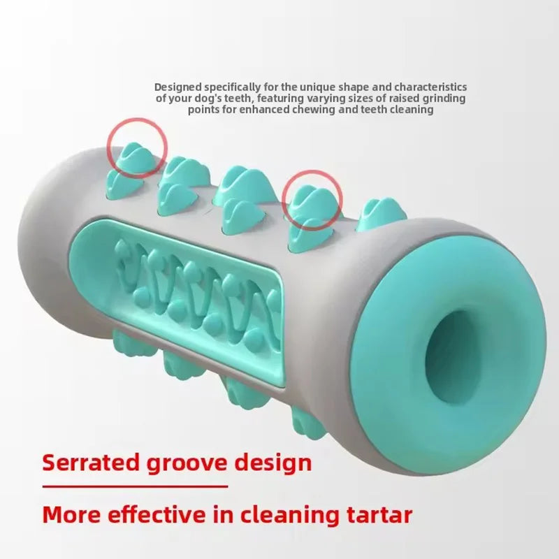 Dog Chew Bone Toy Molar Stick Teeth Cleaning Leak Food Design Self Play Interactive Pet Toy For All Breeds Dogs Relieve Boredom Pi-Mart