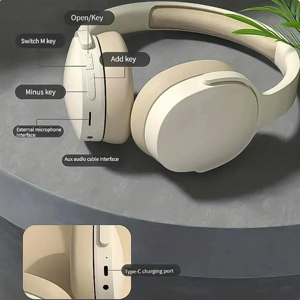 NNEOBA Bluetooth Wireless Headphone Khaki LuxuryLifeWay Online Store