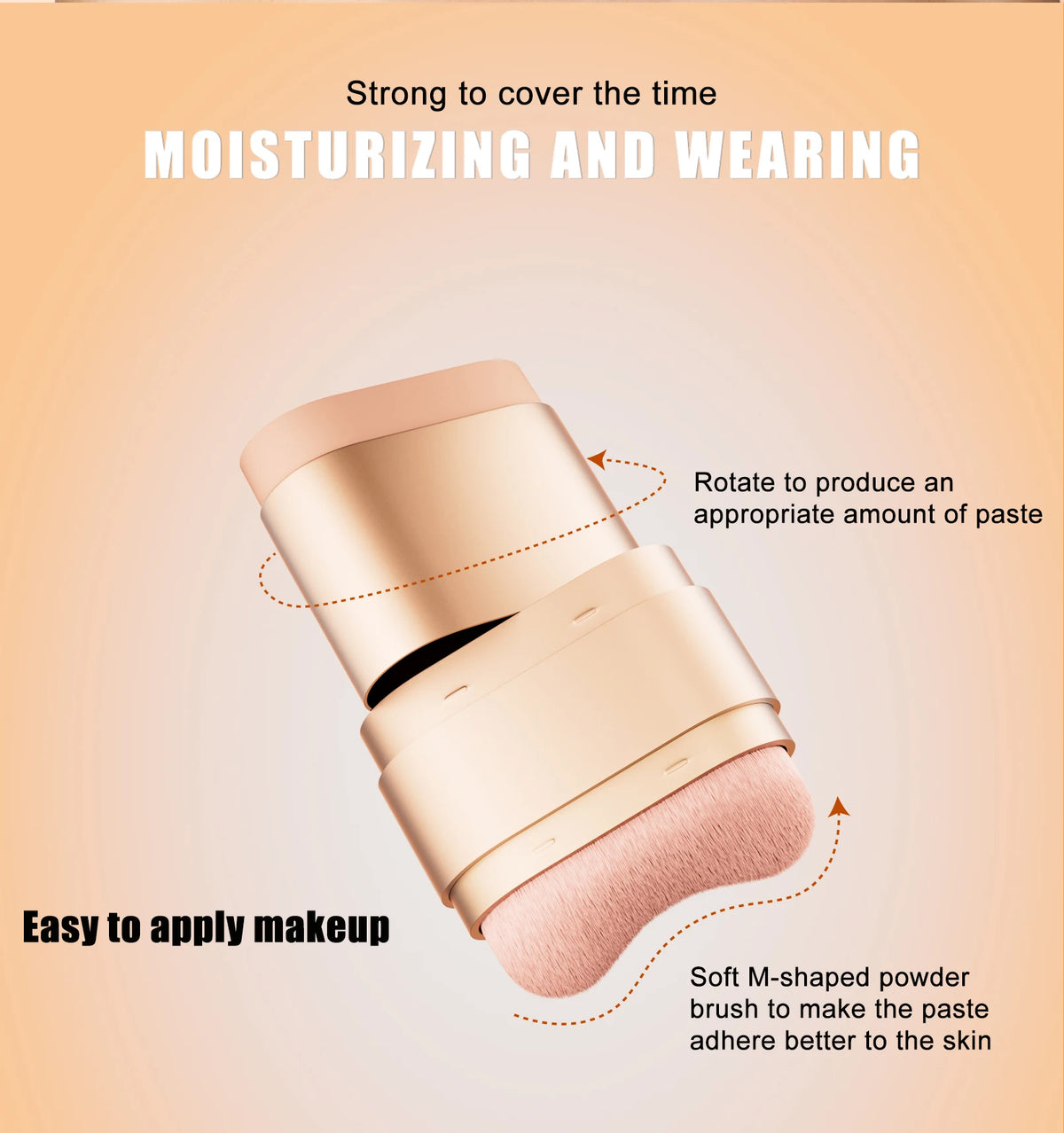 Face Foundation Contour Stick Long-wear Lightweight Brighten Stick Face Concealer Blemish Contouring Beauty Makeup Pi-Mart