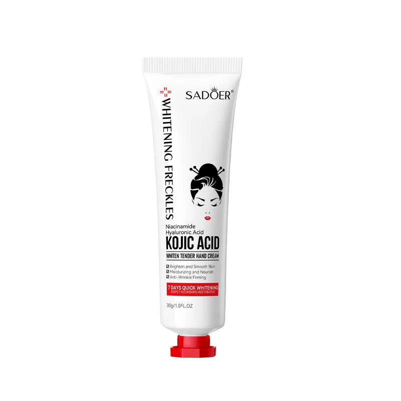 SADOER Kojic Acid Hand Cream Moisturizing Nourishing Brightening Hydrating Hand Creams Beauty Hands Skin Care Products Tri Light Beauty