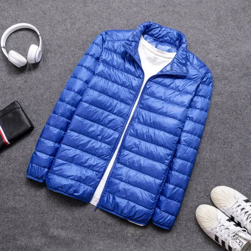 Men's Ultra Light Down Jacket 2024 New Arrivals Spring Winter Feather Ultralight Packable Casual Classic Puffer Coats Men Jacket LadyShow.Store
