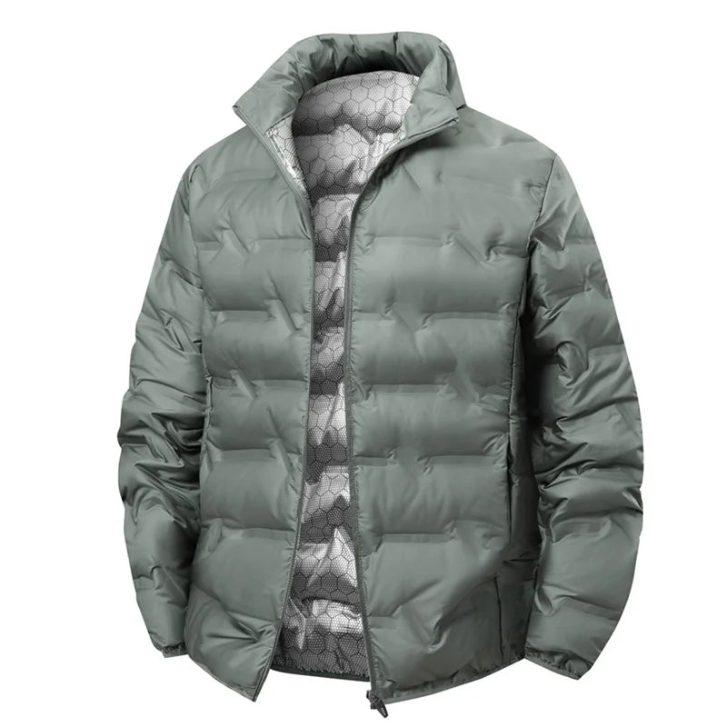 Men Winter New White Duck Down Jacket Warm Thick Stand Collar Windproof Puffer Jacket High Quality Waterproof Jacket Male 8XL LadyShow.Store