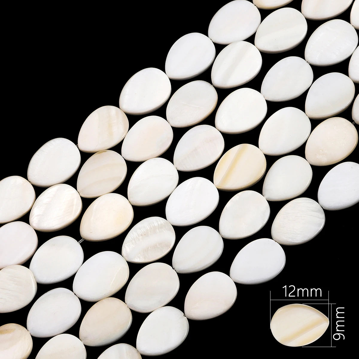 Natural Shell Beads Mother of Pearl Love Star Oval Round Flat Loose Spacer Beads for Jewelry Making DIY Charm Bracelet Necklace Pi-Mart