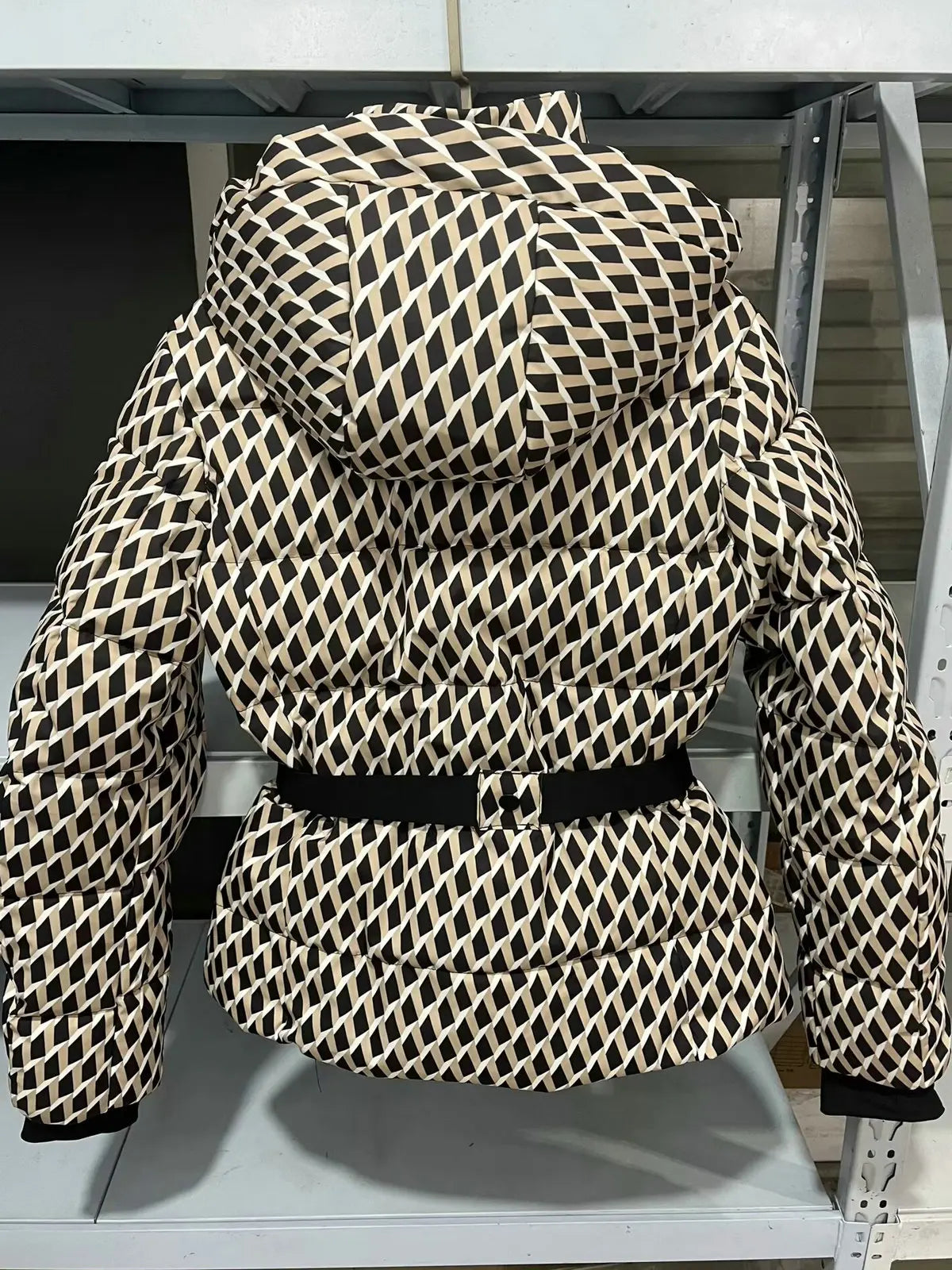 Women's Winter Hooded High Waist Padded Sport Parkas Coats with Belt Female Elegant Thick Warm Pockets Windproof Skiing Jackets LadyShow.Store
