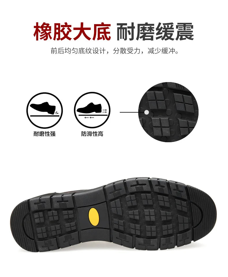 Summer New Men Leather Shoes soft soled Casual Flat Shoes Outdoor Walking shoes Comfort fashion soft leather shoes Loafers Pi-Mart