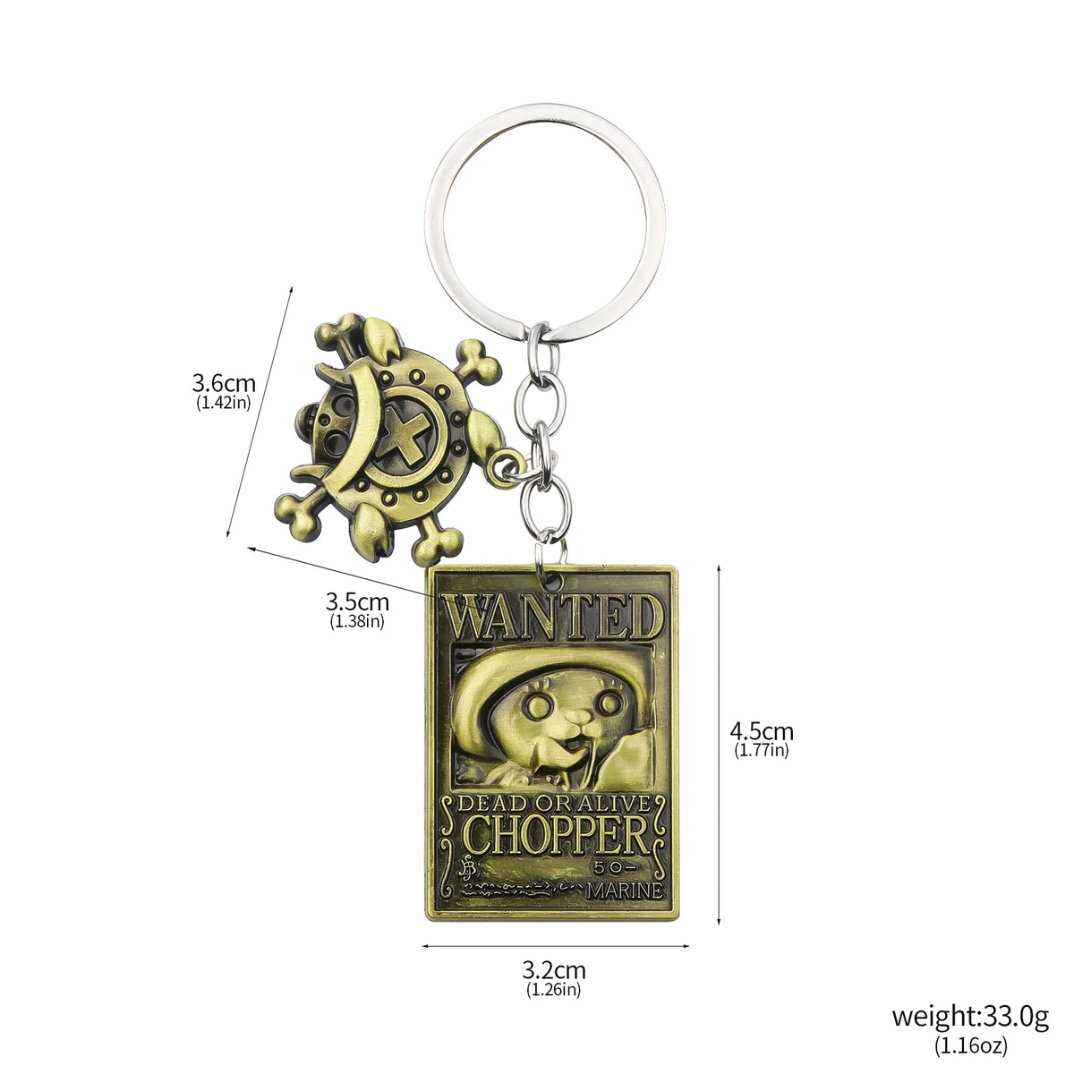 One Piece Luffy Straw Hat Keychain Rotatable Zoro Skull Metal Pendant Role-Playing Decorative Accessories Fan Jewelry Gift Pi-Mart
