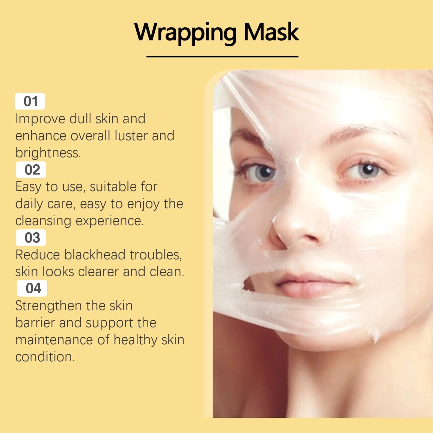 HOYGI Turmeric Collagen Mask Cleansing Pore Improves Spots Gentle Exfoliation Brightening Dullness Smoothing Peel-off Mask 75g Pi-Mart