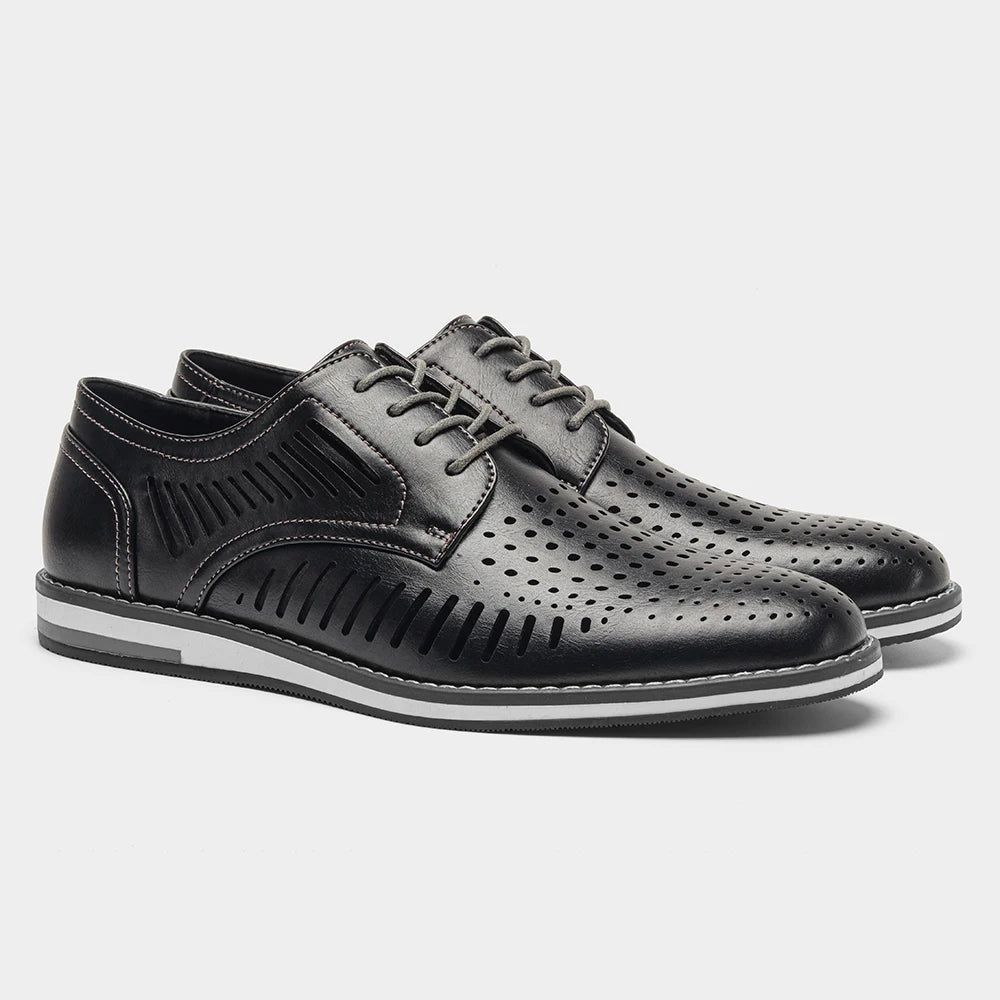 Leather loafer men fashion comfortable 2024 brand casual shoes men Pi-Mart