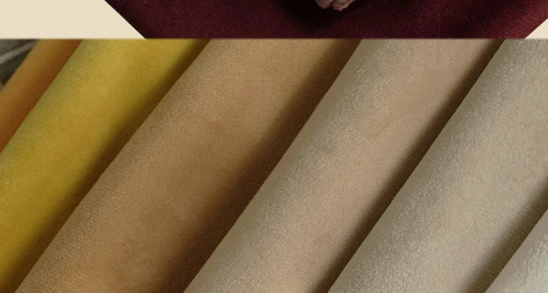 Velvet Fabric By The Meter for Tablecloth Diy Sofa Covers Curtains Sewing Thickened Soft Cloth Plain Black White Winter Textile Pi-Mart