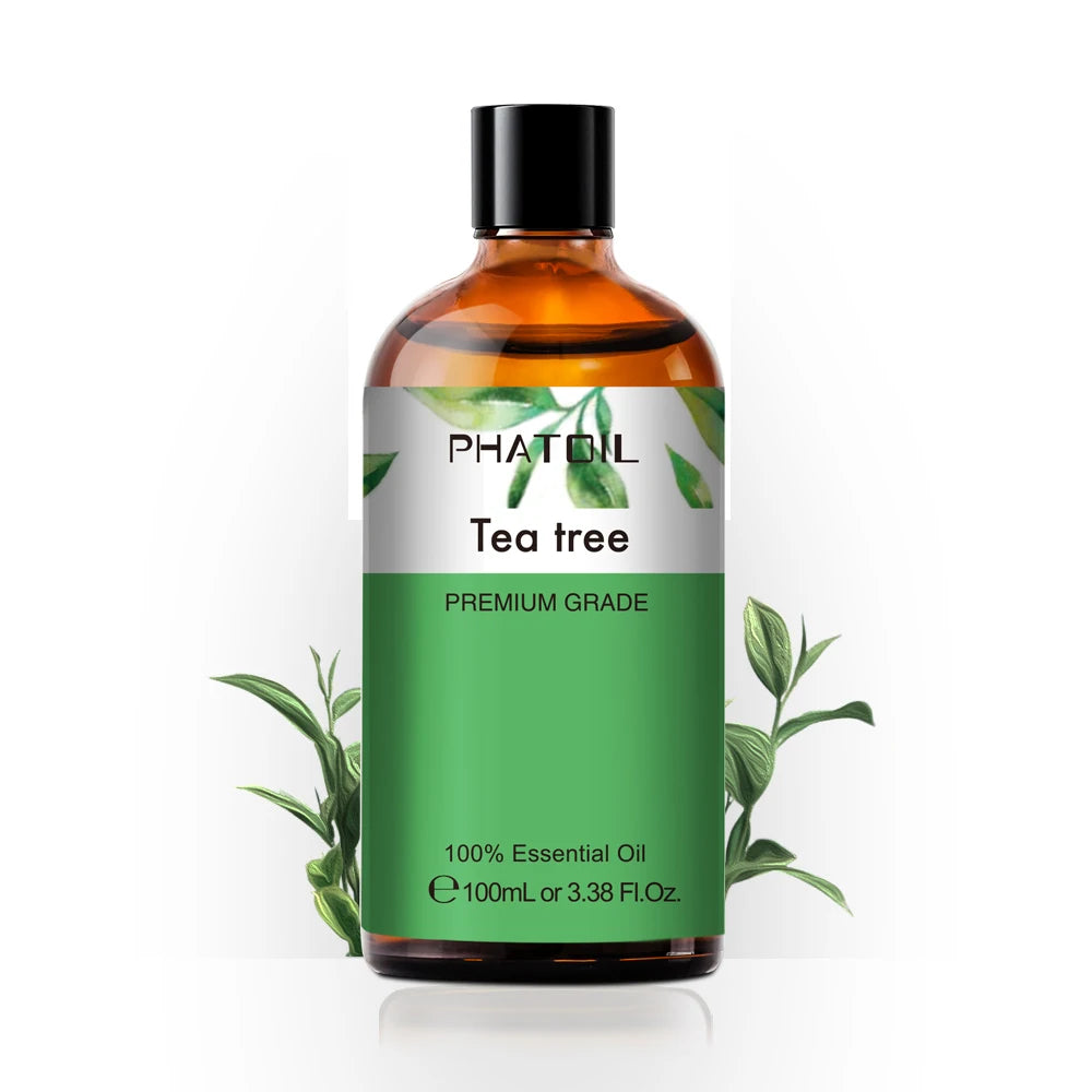 100ML Pure Natural Essential Oils Diffuser for Skin Care Rose Orange Lemon Lavender Rose Geranium Chamomile Avocado Aroma Oil Pi-Mart