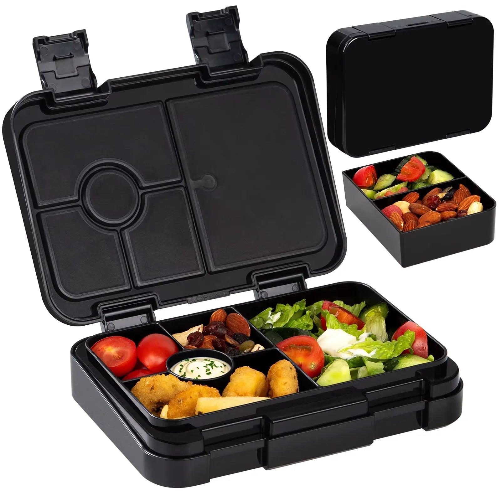 Adorable Kids Lunch Box Student Microwave Safe Travel Bento Box Halloween Container Portable Leak Proof Fruit Salad Bento Box LadyShow.Store