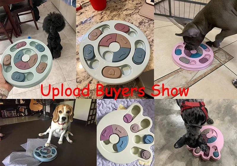Dog Puzzle Toys Slow Feeder Interactive Increase IQ Food Dispenser Non-Slip Slowly Eating Bowl Cat Dogs Food Games Pi-Mart