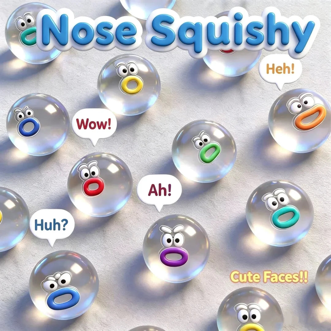 10/20/30Pcs Mini DIY Squishies Expression Squeeze Fidget Toy Emotion Fidget Poppers Sensory Fidget Toys Cute Desk Accessory Gift Pi-Mart