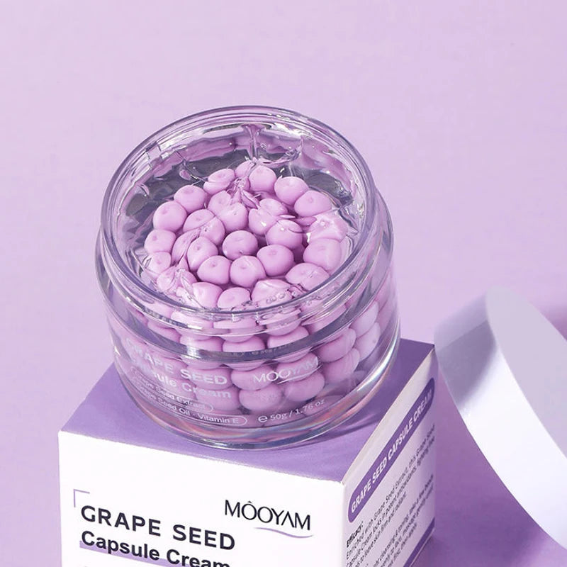 Korean Care Capsule Face Cream With Centella & Astaxanthin, Grape Seed Antioxidant Moisturizer, Soothing Barrier Care Skincare Pi-Mart