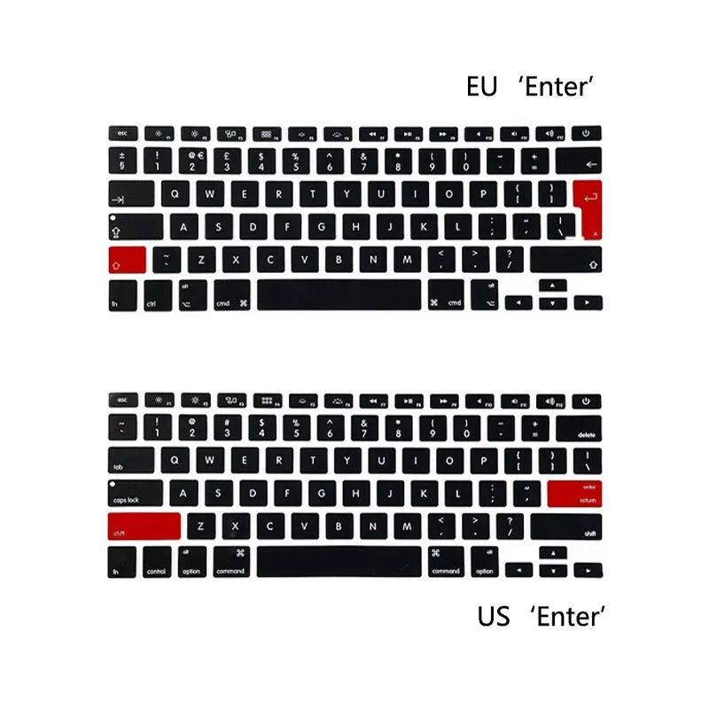 Keyboard Cover For Macbook Air 13 M2 Pro 13 M1 Pro 14 16 Max Silicone Protector Skin Case A2337 A2338 A2442 A2779 A2681 A2485 Pi-Mart