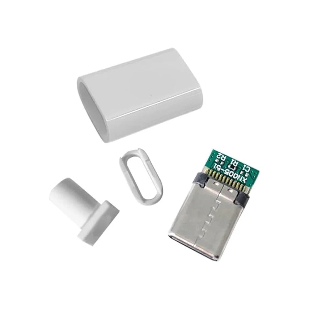 5/10 sets USB 3.1 Type C Connector Male Plug DIY Solder Wire USB C Male Adapter Cable for DIY Data Line Interface Male Socket Pi-Mart