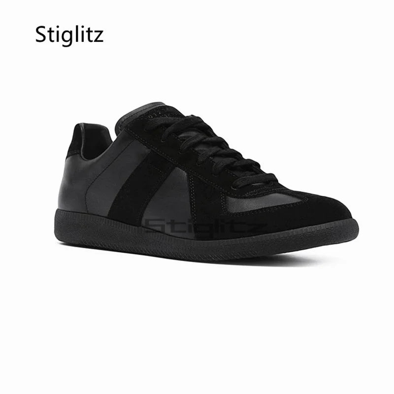 Sports Flat Casual Couple Shoes Men Women Classic Trendy Versatile Suede Leather Lace Up Sneakers Spring Autumn Training Shoes Pi-Mart
