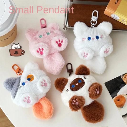 Cute Plush Cat Doll Pendant Girl Backpack Doll Pendant Couple Bag Keychain Decorative Gift Pi-Mart