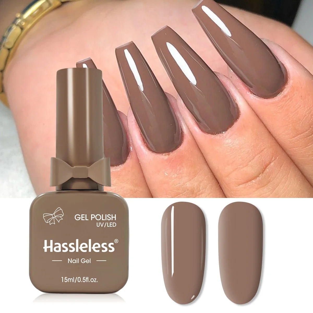 Single-use 15ml gel nail polish, convenient for home or salon manicures, easy to remove. Tri Light Beauty