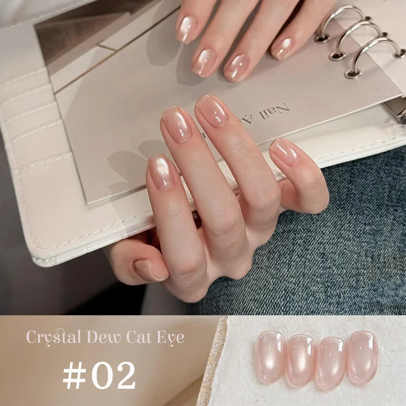 1-9pcs TC Flow Light White Cat Eye Gel Nail Polish Ultra Shine Soak Off UV Gel Mirror Glass Cat Magnet Gel Varnish Nail Supplies Tri Light Beauty