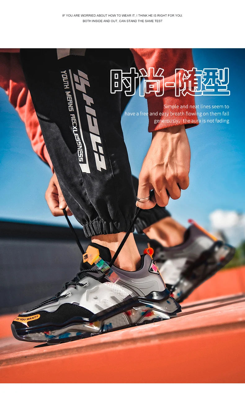 Luxury Men's Breathable Running Sneakers Casual Trainer Fashion Loafers Race Tenis Shoes for Male Pi-Mart