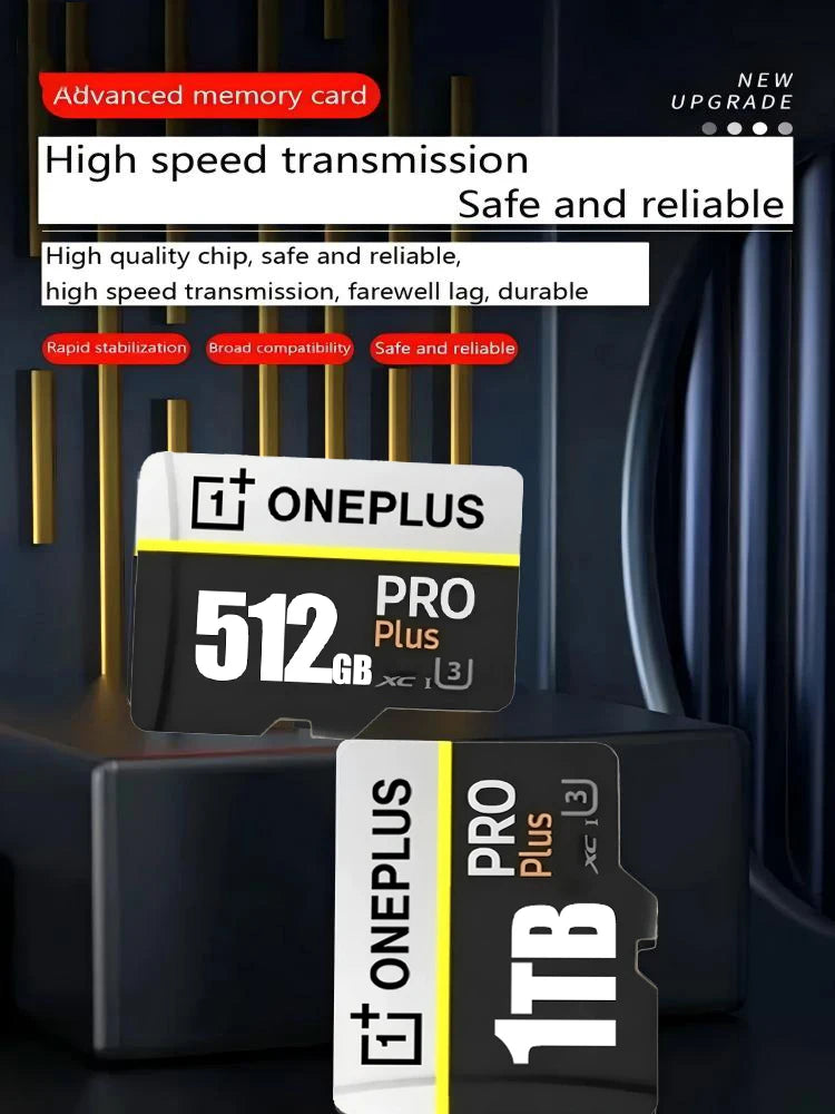OnePlus 512GB Memory Card 1TB 2TB High Speed Full HD Video Mini SD Card 256GB 128GB Newest Micro Card For Phone Computer Camera Pi-Mart