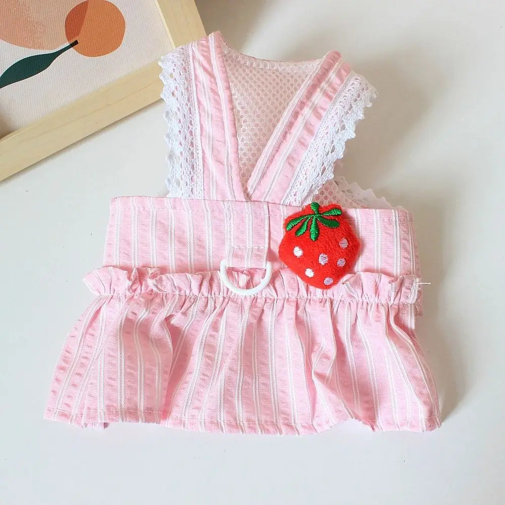 Pet Supplies Cute Dog Dress Breathable Thin Design Cat Princess Skirt Soft Pet Summer Clothes Kittens Pi-Mart