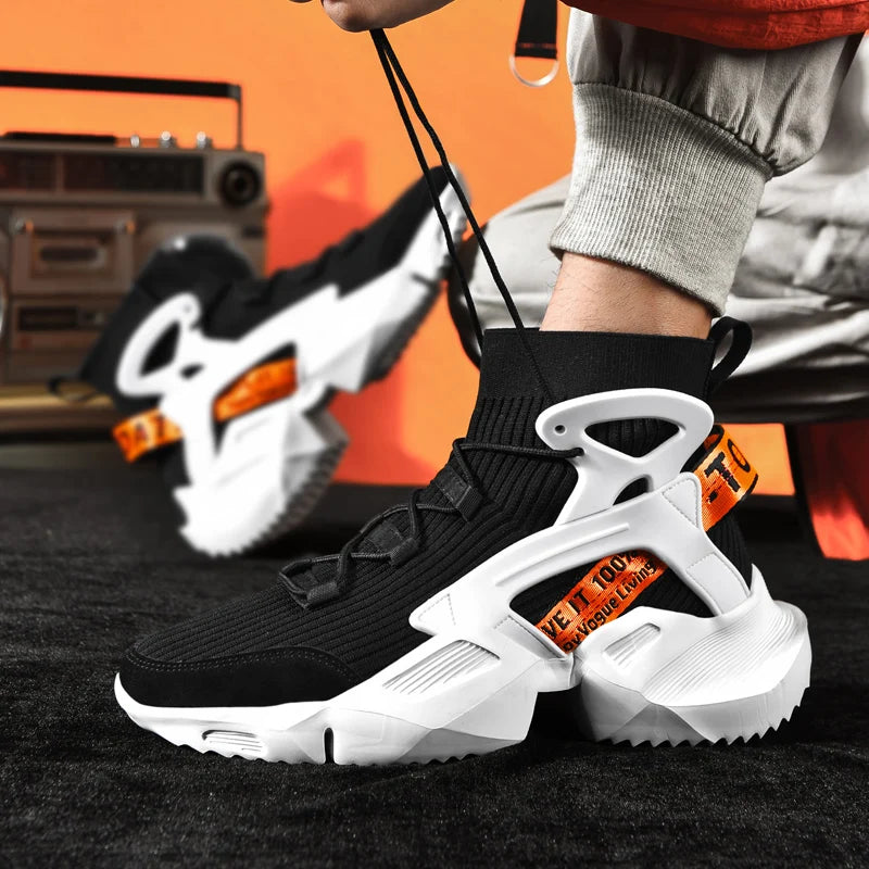 Men's Casual Sneakers Breathable Luxury Trainer Race Shoes Fashion Loafers Running Shoes for Male Pi-Mart