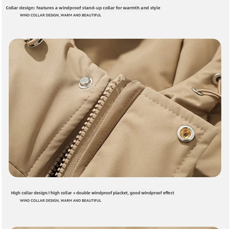 Brand Luxury Women's Winter Down Jacket Coats Parkas Woman Clothes Hooded Cotton Padded Puffer Jackets Bread Outerwear HXY275 Pi-Mart