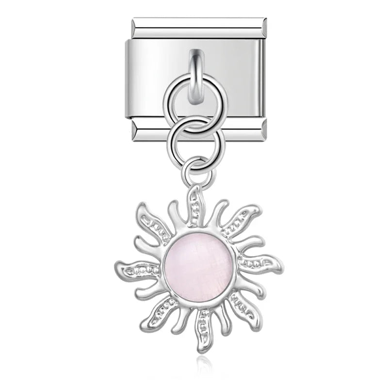 Hapiship 9mm Width Original Daisy Unicorn Angel Cup Santa Claus Italian Charm Fit Bracelet Stainless Steel Jewelry Making DJ050 Pi-Mart