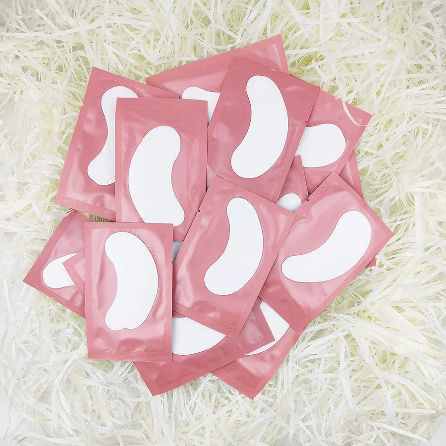 25/50/100Pairs Eye Patches Under Eyelash Pads for Building Paper Patches Lint Free Stickers for False Eyelashes LAUKISS LadyShow.Store