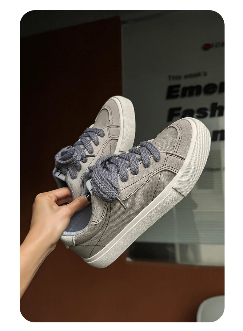 Mens Cowboy canvas Shoes Breathable Trend Mens board Shoes Thick Sole Trend Comfortable student Skateboard Trainers Footwear Pi-Mart