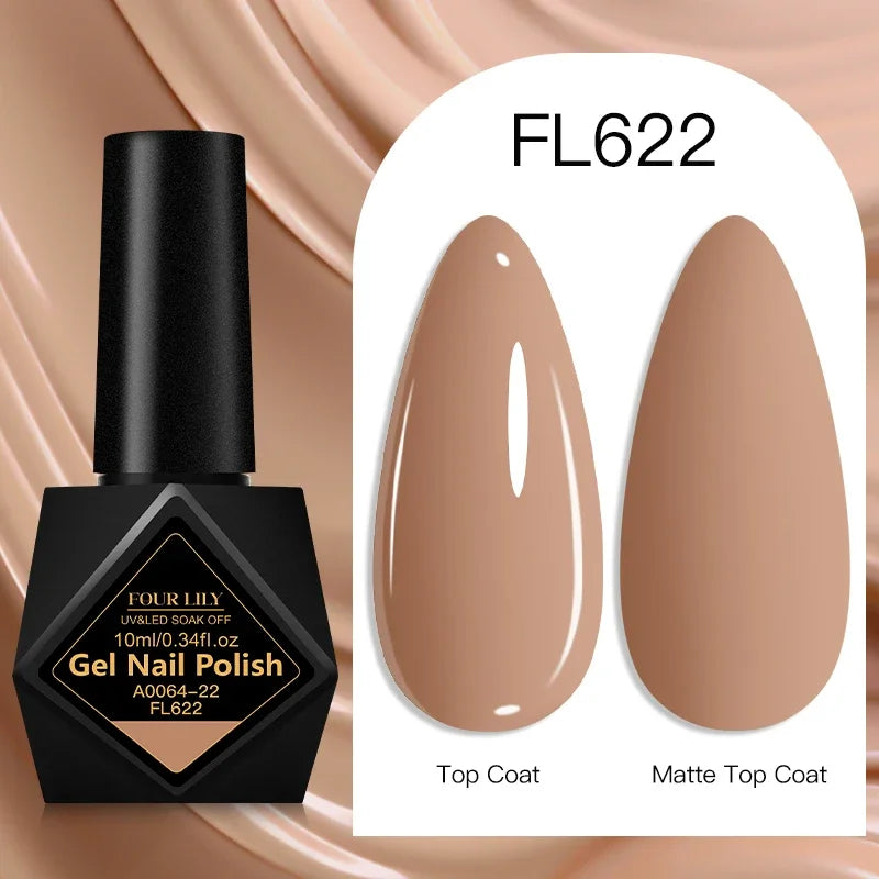 10ml Gel Nail Polish 162 Colors Nail Supplies Vernis Semi Permanent Nail Art Manicure Soak Off LED UV Gel Nail Varnishes Summer Tri Light Beauty