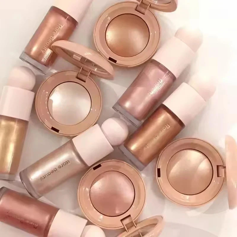 Rare Beauty Light Silky Touch Highlighter Soft Pinch Liquid Blusher Positive Light Lqiuid Luminizer Lasting Oil Control Makeup LadyShow.Store