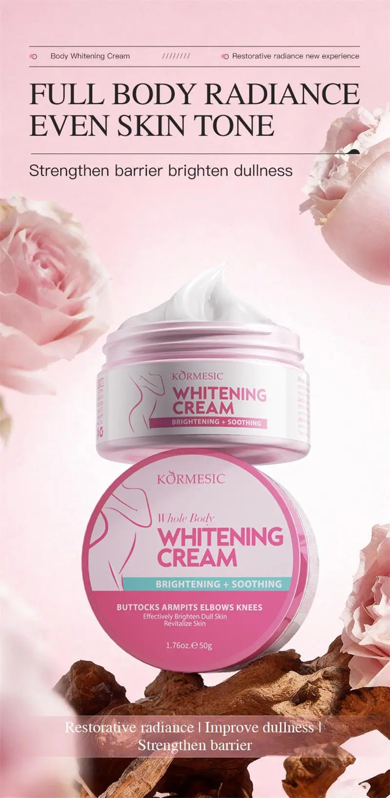 Glutathione Niacinamide Body Lotion Skin Brightening Hydrate Revitalize Even Skin Tone Whitening Face Bleaching Lightening Care Pi-Mart