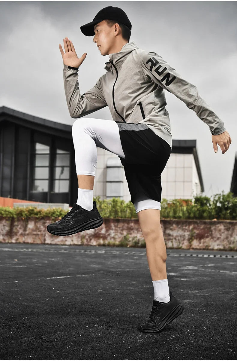 New Running Casual Sports Shoes Outdoor Comfortable Spring Summer Non-slip Sneakers Unisex for Men Women Soft Trainer Men Trail Pi-Mart