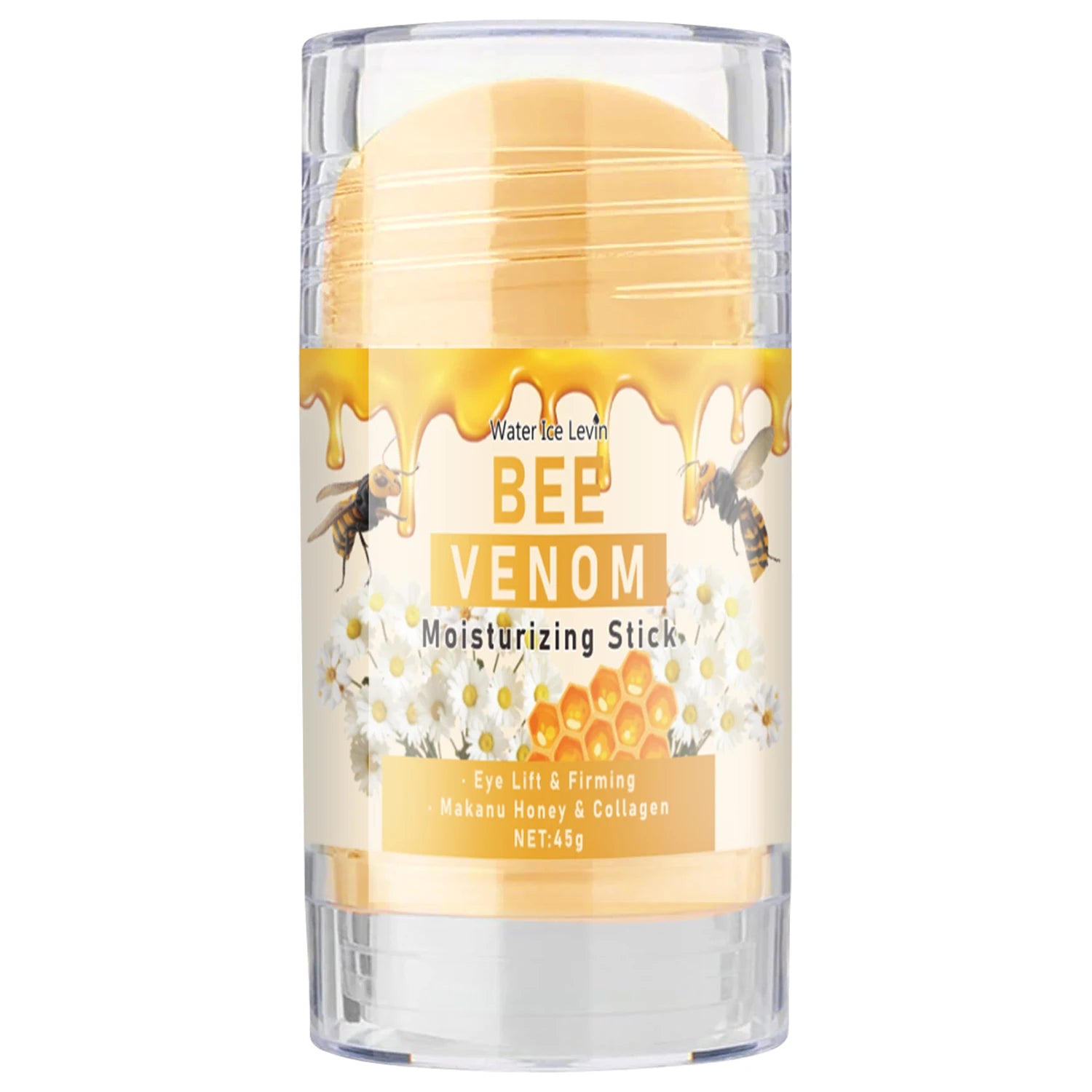Bee Venom Eye Cream Stick Hydrates and Moisturizes the Skin Around the Eyes, Protects and Nourishes, Making the Light Beige Color More Soft Pi-Mart