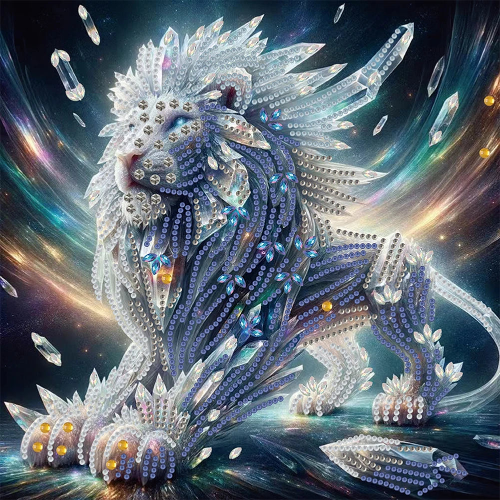 5D DIY Partial Special Shaped Drill Diamond Painting Kit Animal Decoration Pi-Mart