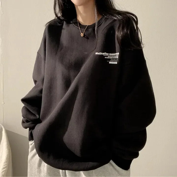 Women Sweatshirts Oversized Spring Hoodie Long Sleeve Casual Letter Print Loose Pullovers Harajuku Sweatshirt Female LadyShow.Store