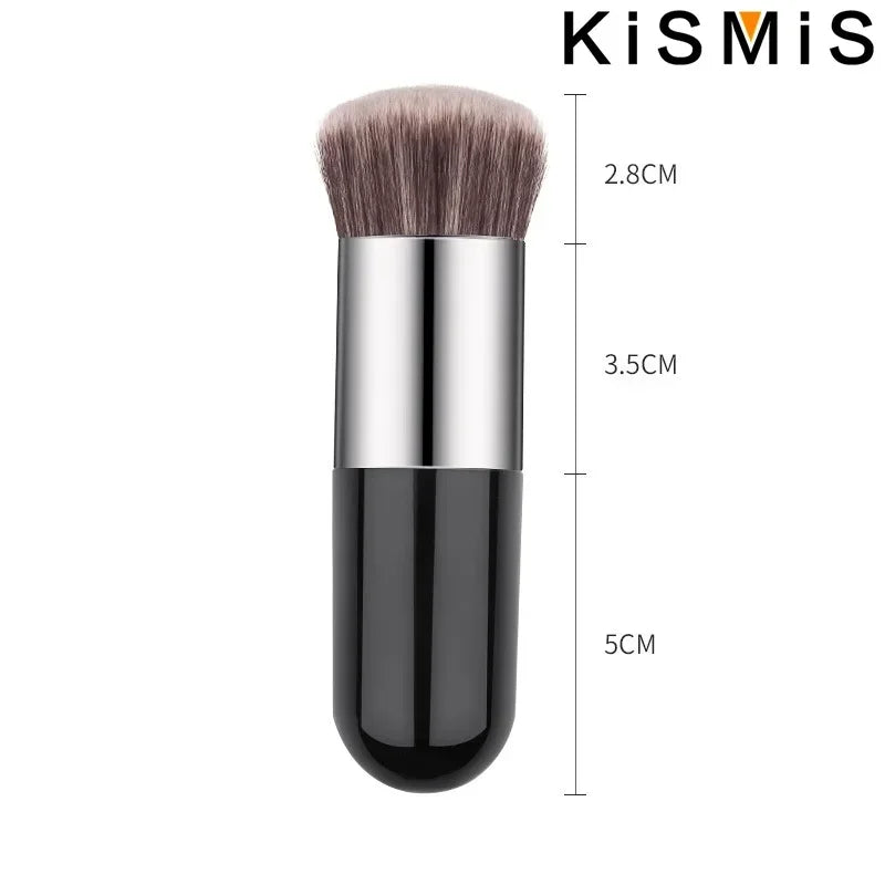 Professional Flat Cream Makeup Brushes Set Face Cheek Contour Blusher Foundation Brush Makeup Tools Flawless Application Tri Light Beauty