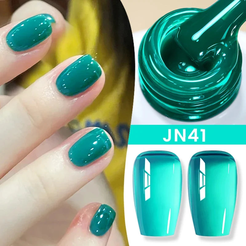 BORN PRETTY 83 Colors 10ml Jelly Nude Gel Nail Polish Autumn Amber Semi Transparent Manicure Soak off UV LED Nails Gel Varnish Tri Light Beauty